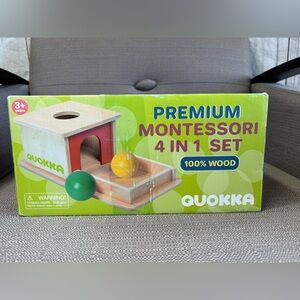 Quokka Montessori Toys For 1 2 Year Old Boy & Girls - 4 SET Wooden Baby Toy 6-12